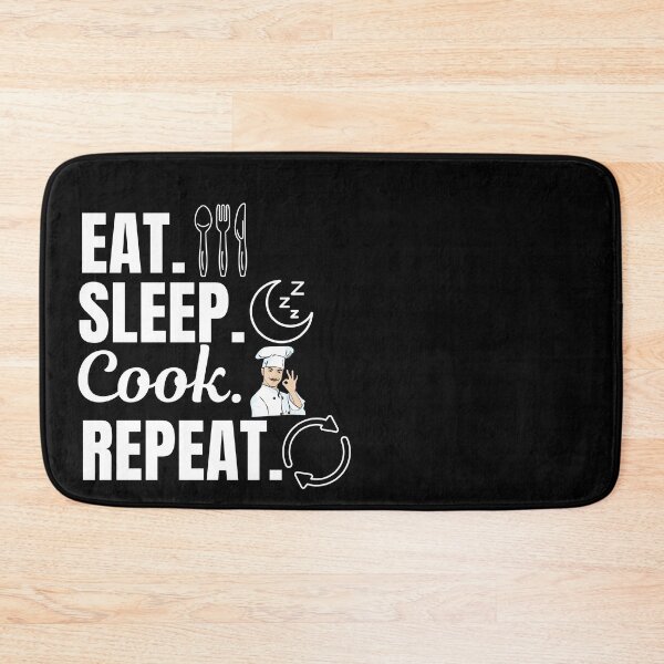 Item preview, Eat, sleep, cook, repeat. Cooking hobby lovers designed and sold by NBSStore.