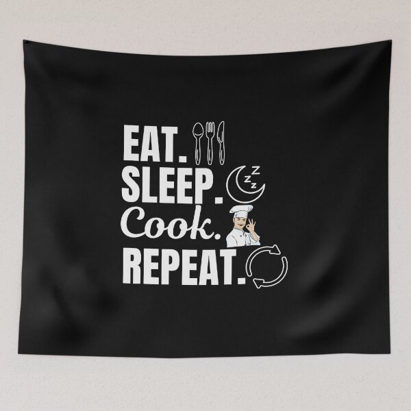 Item preview, Eat, sleep, cook, repeat. Cooking hobby lovers designed and sold by NBSStore.