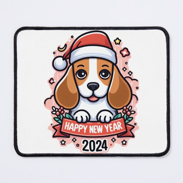 Item preview, Beagle Bliss: Overflowing Joy for the New Year designed and sold by EpicPaws.