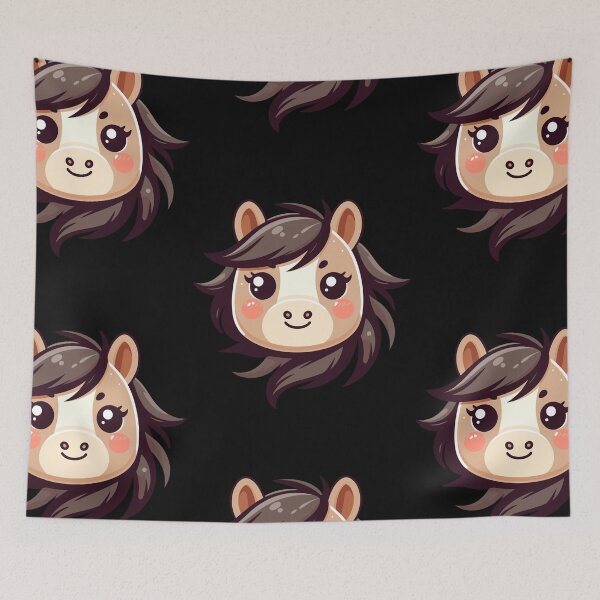 Item preview, Cute Vectoral Horse Face designed and sold by ArtfulWeave.