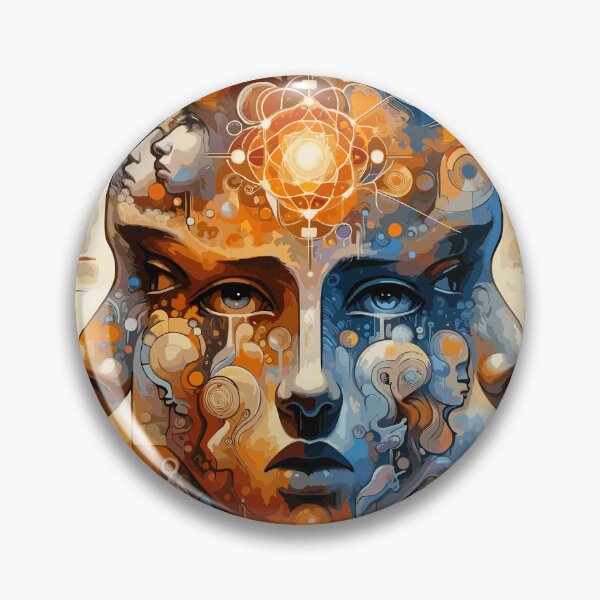 Item preview, 3 Faces - Orange and Blues designed and sold by ncrq.