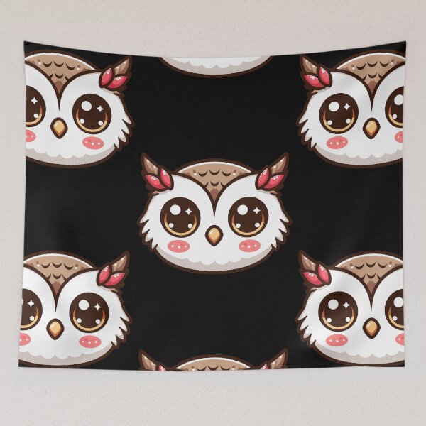 Item preview, Cute Vectoral Owl Face designed and sold by ArtfulWeave.