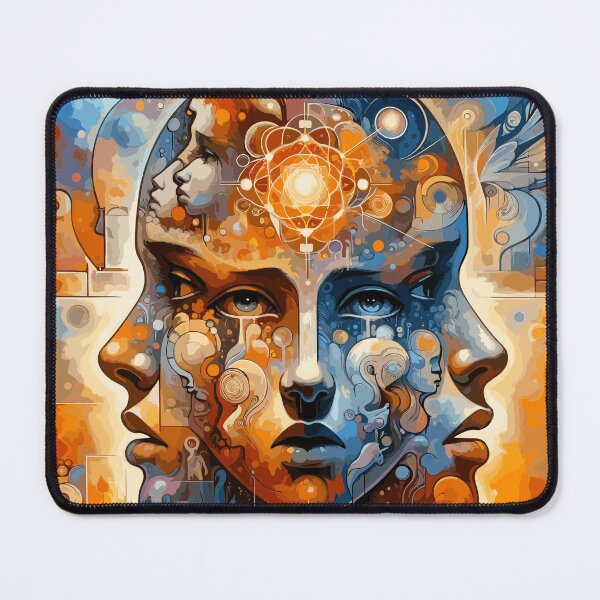 Item preview, 3 Faces - Orange and Blues designed and sold by ncrq.
