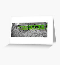 The train over the trees Greeting Card