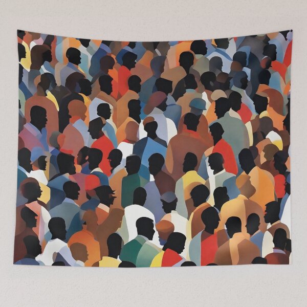 Item preview, Crowd Silhouette People designed and sold by the-cc.