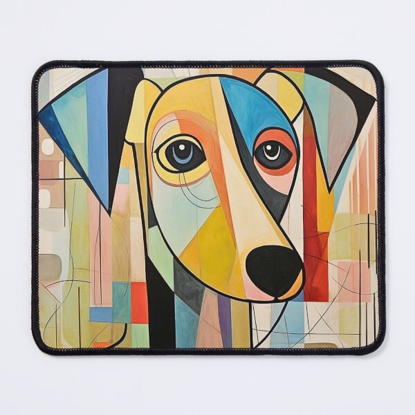 Item preview, Dog Portrait- Colorful and Contemplative Abstract Doggo designed and sold by HausKatz.