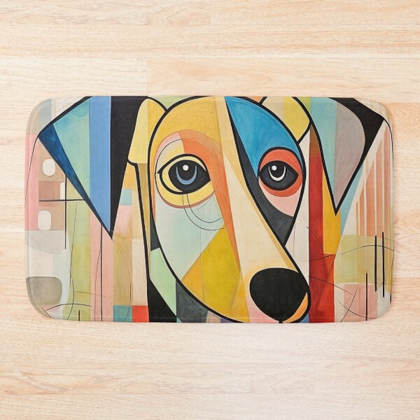 Item preview, Dog Portrait- Colorful and Contemplative Abstract Doggo designed and sold by HausKatz.