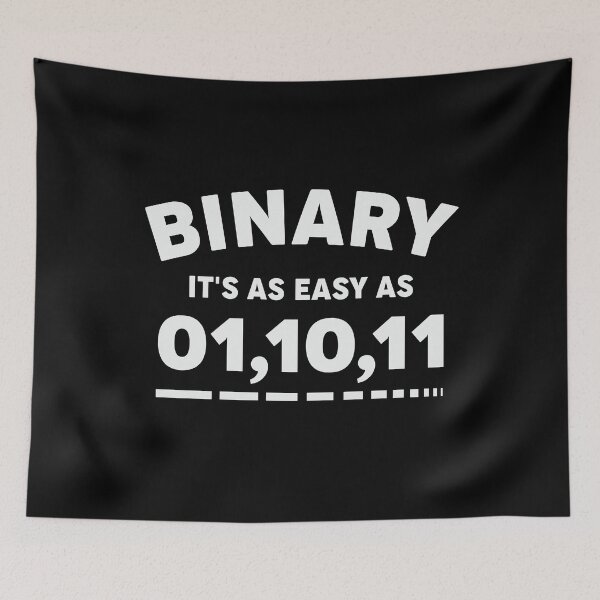 Item preview, Binary It's as Easy as 01,10,11 designed and sold by tmerchtrends.
