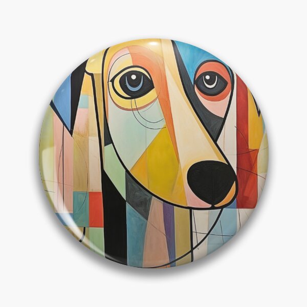 Item preview, Dog Portrait- Colorful and Contemplative Abstract Doggo designed and sold by HausKatz.