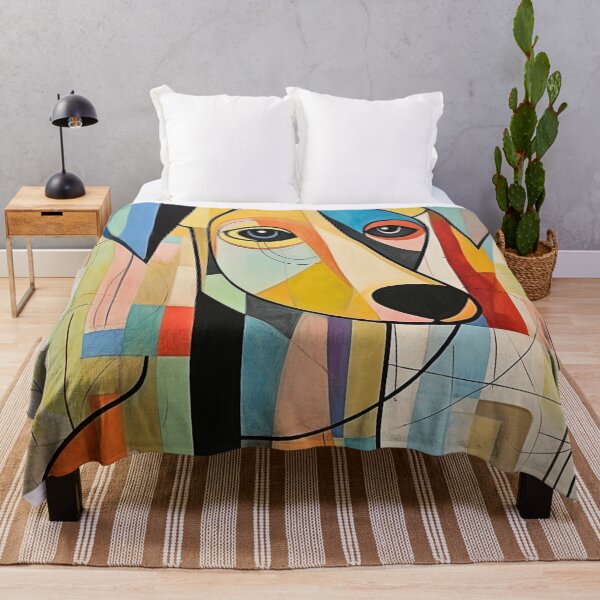 Item preview, Dog Portrait- Colorful and Contemplative Abstract Doggo designed and sold by HausKatz.