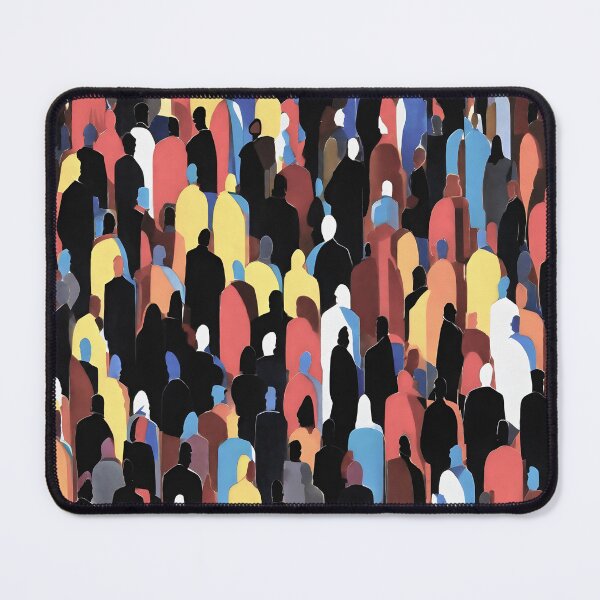 Item preview, People Crowd Silhouette Watercolor designed and sold by the-cc.