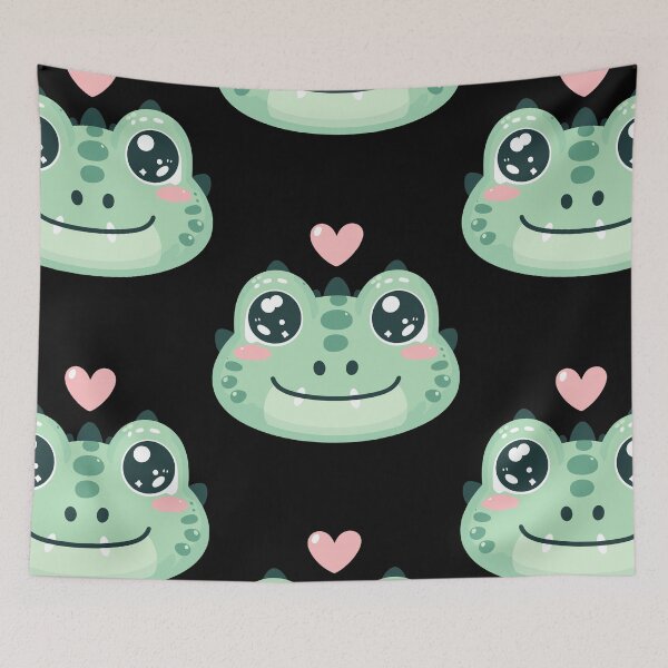 Item preview, Cute Vectoral Alligator Face designed and sold by ArtfulWeave.