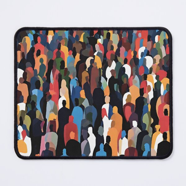 Item preview, People Crowd Silhouette Watercolor designed and sold by the-cc.