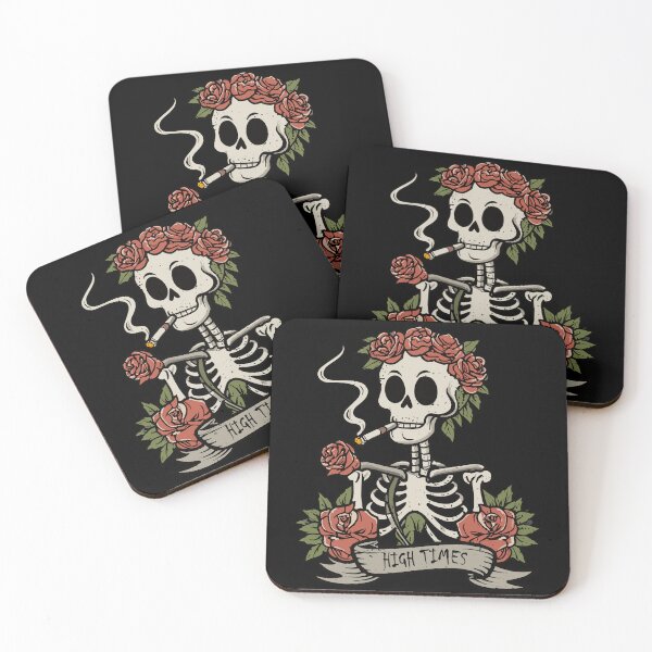 Item preview, High Time Skeleton Smoking designed and sold by NAMIllustrator.