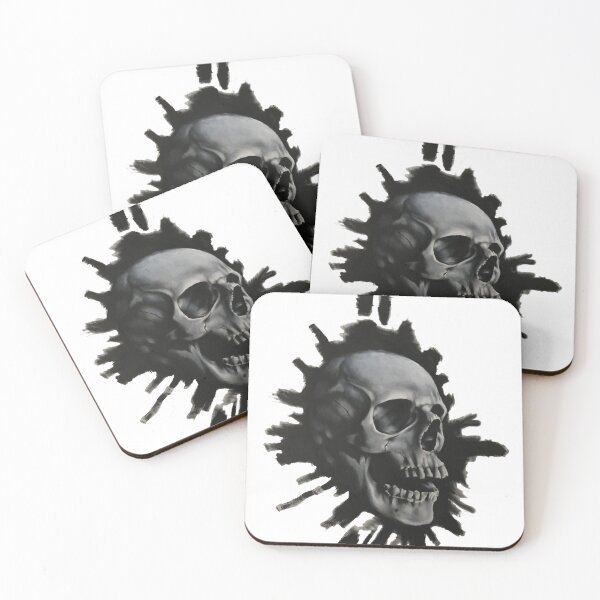 Item preview, Brushstroke Skull designed and sold by CaptainKerrArt.