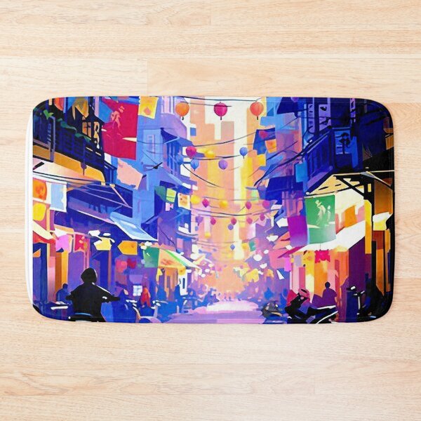 Item preview, Hanoi Vietnam Vintage Travel and Tourism Advertising Print designed and sold by posterbobs.