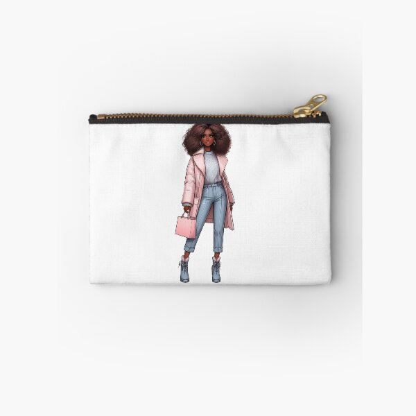 Item preview, Winter Woman Design, Afro Fashion Woman, Winter Cute Girl Art Work. designed and sold by gabrielakrall.