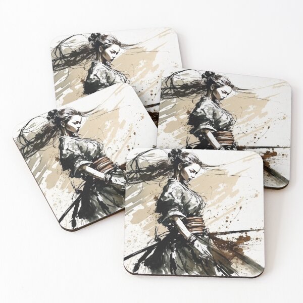 Item preview, Guerrera samurai japonesa designed and sold by AdamesArtStudio.