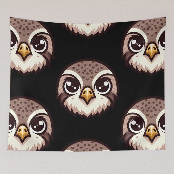 Item preview, Cute Vectoral Falcon Face designed and sold by ArtfulWeave.