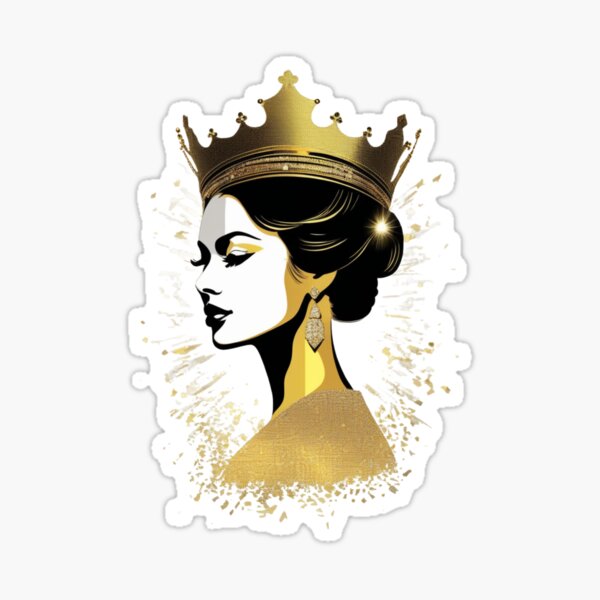 Womens Queen Bee Boss Lady Bee Gifts For Women' Sticker