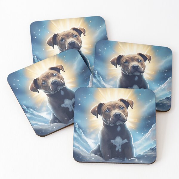Item preview, Staffy Rules the Snowy Heights designed and sold by Nocturne  Paws.
