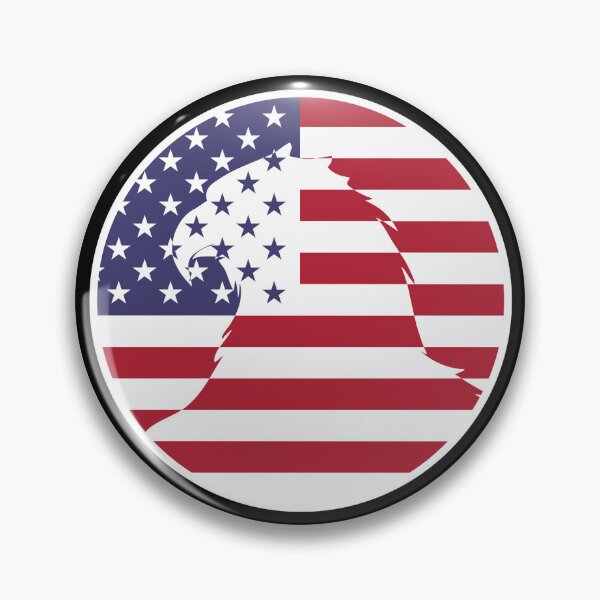Item preview, USA United States Bald eagle American National Animal Flag designed and sold by FlagX.