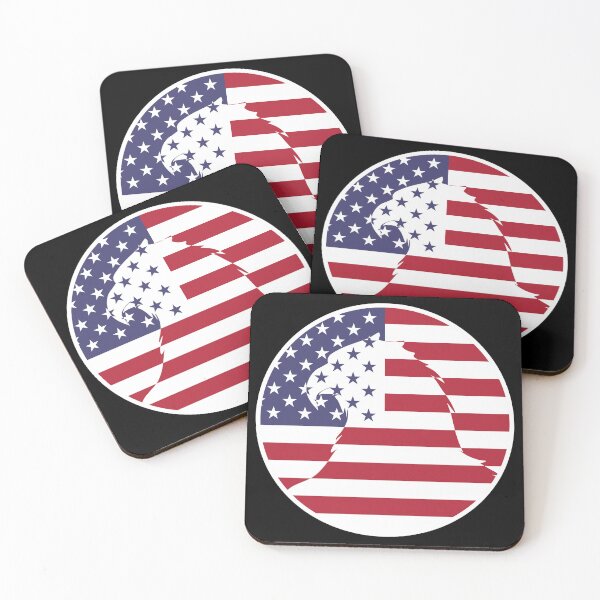 Item preview, USA United States Bald eagle American National Animal Flag designed and sold by FlagX.