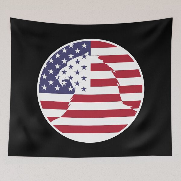Item preview, USA United States Bald eagle American National Animal Flag designed and sold by FlagX.