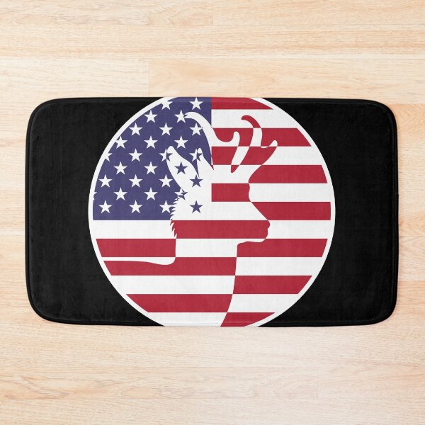 Item preview, USA United States Pronghorn American National Animal Flag designed and sold by FlagX.