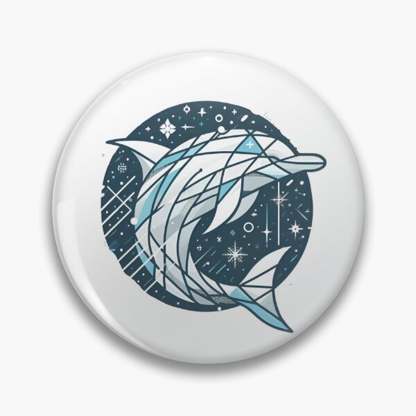 Item preview, Geometric Dolphin designed and sold by MusesWhispers.
