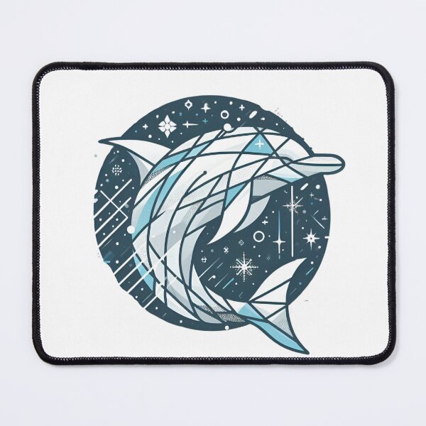 Item preview, Geometric Dolphin designed and sold by MusesWhispers.