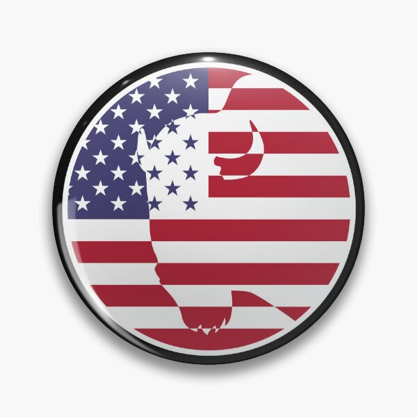 Item preview, USA United States Buffalo Bison American National Animal Flag designed and sold by FlagX.