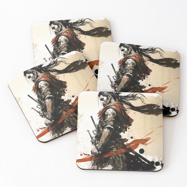 Item preview, Japanese Samurai Warrior Anime Character designed and sold by AdamesArtStudio.