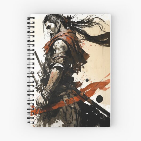 Item preview, Japanese Samurai Warrior Anime Character designed and sold by AdamesArtStudio.