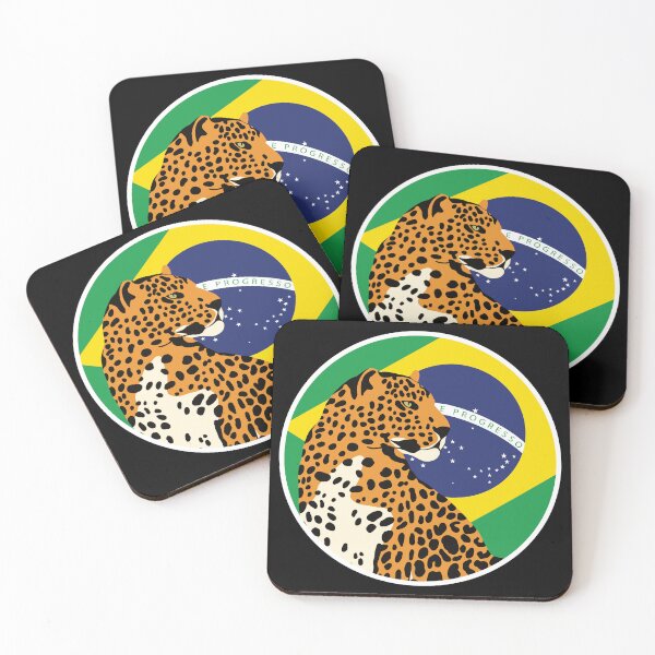 Item preview, Brazil Jaguar Brazilian National Animal Flag designed and sold by FlagX.