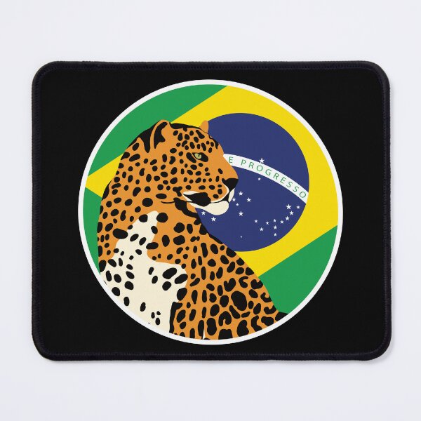 Item preview, Brazil Jaguar Brazilian National Animal Flag designed and sold by FlagX.