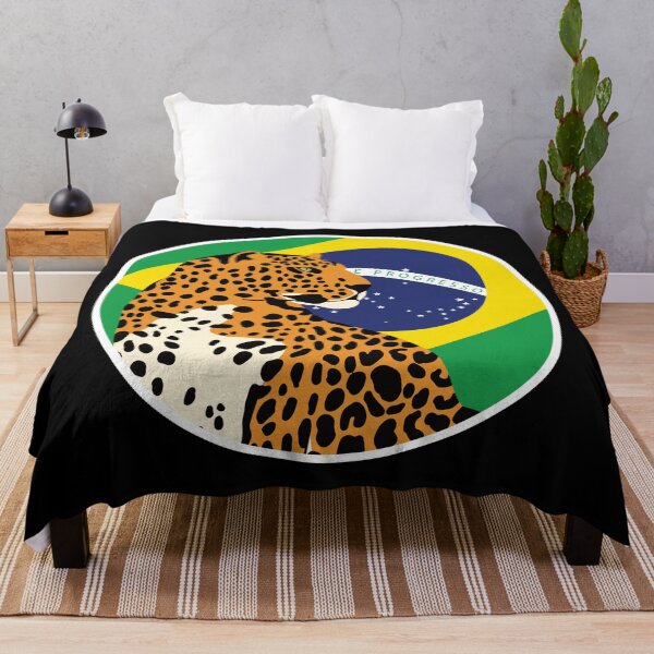 Item preview, Brazil Jaguar Brazilian National Animal Flag designed and sold by FlagX.