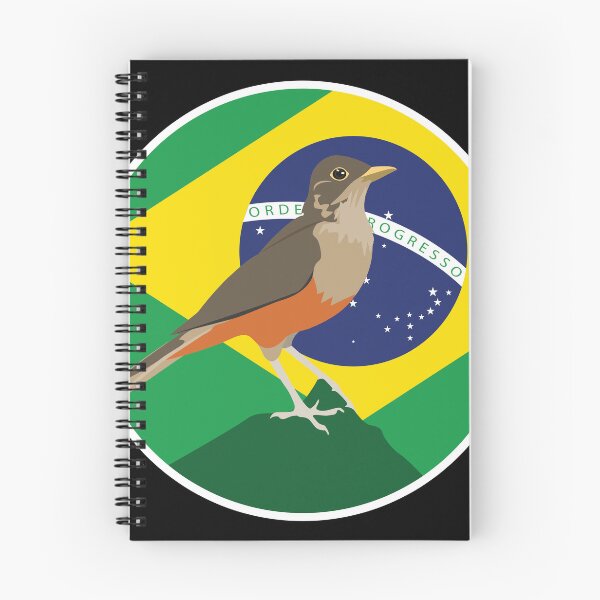Item preview, Brazil Rufous-bellied thrush Brazilian National Animal Flag designed and sold by FlagX.