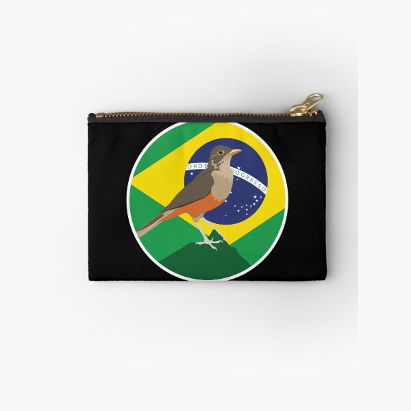 Item preview, Brazil Rufous-bellied thrush Brazilian National Animal Flag designed and sold by FlagX.
