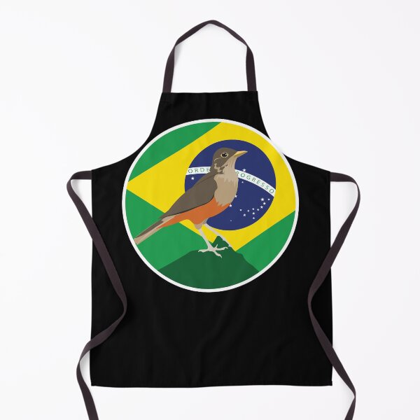 Item preview, Brazil Rufous-bellied thrush Brazilian National Animal Flag designed and sold by FlagX.