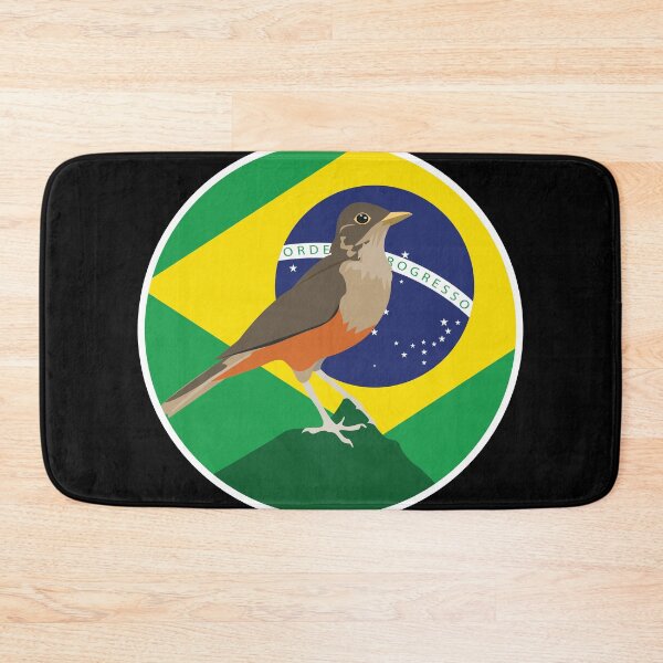 Item preview, Brazil Rufous-bellied thrush Brazilian National Animal Flag designed and sold by FlagX.