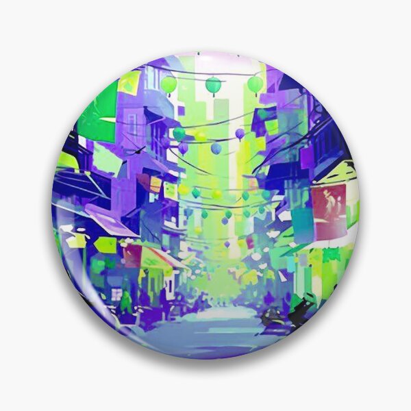 Item preview, Hanoi Vietnam Vintage Travel and Tourism Colorful Advertising Print designed and sold by posterbobs.