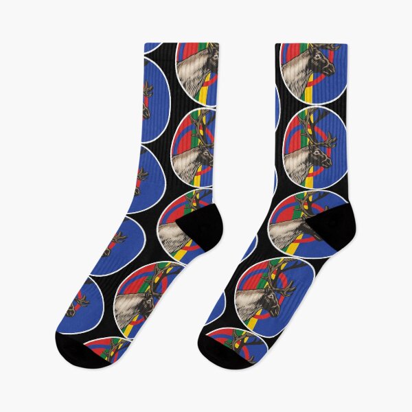 Item preview, Sami Reindeer Saami National Animal Flag designed and sold by FlagX.