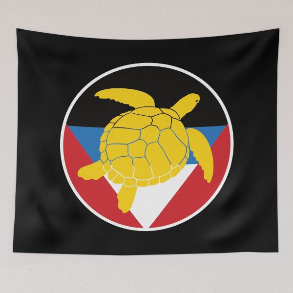 Item preview, Antigua and Barbuda Sea turtle Antiguan Barbudan National Animal Flag designed and sold by FlagX.