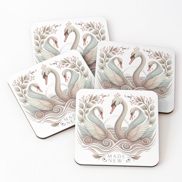 Item preview, Made New Swans: Graceful Design of Love and Renewal designed and sold by HahaHandlesHub.