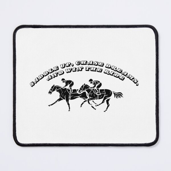 Item preview, Ride to Victory - Saddle Up, Chase Dreams, Win the Race designed and sold by the-x-designs.