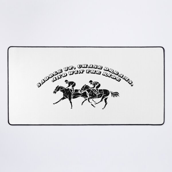 Item preview, Ride to Victory - Saddle Up, Chase Dreams, Win the Race designed and sold by the-x-designs.