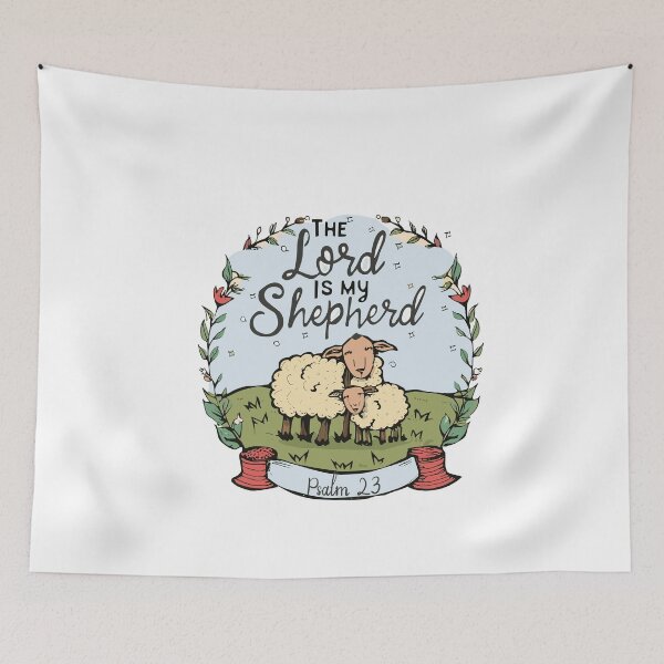 Item preview, The Lord is My Shepherd: Adorable Sheep Design with Pastoral Vibes designed and sold by HahaHandlesHub.