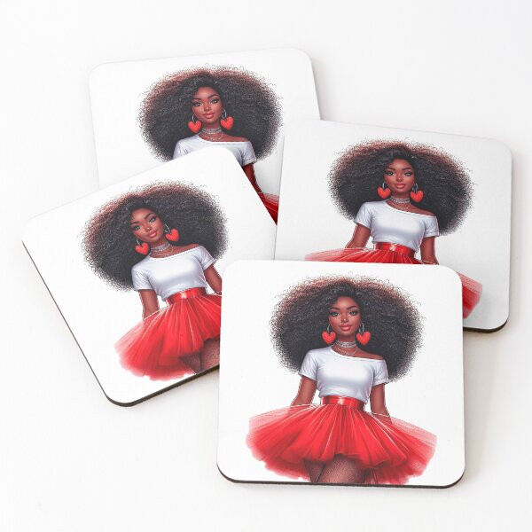 Item preview, Valentine´ s Day Afro American Girl Art Work, Valentine Day Black Woman, Love Design designed and sold by gabrielakrall.