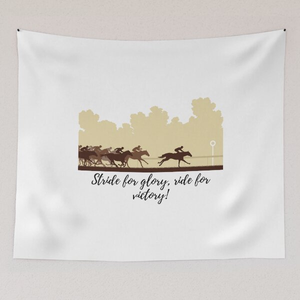 Item preview, Stride to Glory, Ride for Victory - Horse Racing Elegance designed and sold by the-x-designs.